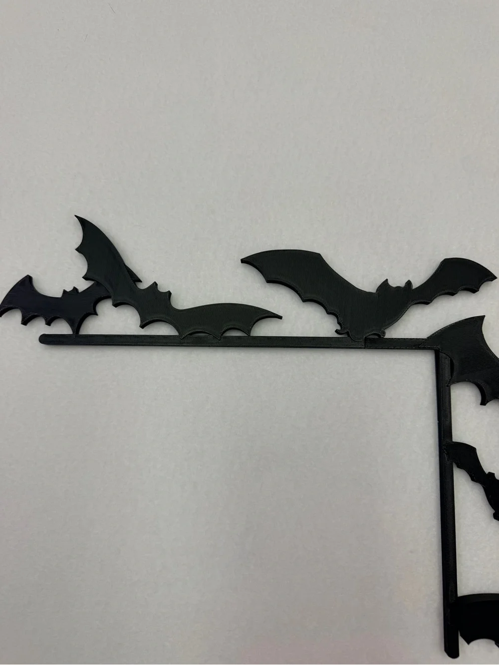 Black Bat Corner Wall Decor - Home Accent